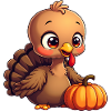 Bébé dinde de Thanksgiving
