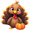 Bébé dinde de Thanksgiving