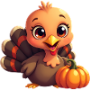 Bébé dinde de Thanksgiving