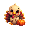 Bébé dinde de Thanksgiving