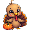 Bébé dinde de Thanksgiving