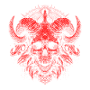 Horned Infernal Skull Sigil
