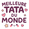 World's Best Auntie – Kawaii Design