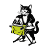Ironing Cat: Household Joke Cat