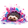 Igel im Kristallschatz