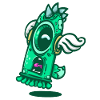 Green Winged Monster Window