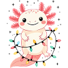 Axolotl Weihnachtspullover Weihnachten lustig süß