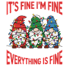 Weihnachtsgnome im Lichterwirrwarr Gnomen