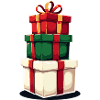 Stacked Gift Boxes Illustration