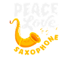 Peace Love Saxophone Jazz Band Member