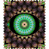 Kaleidoscopic eye pattern