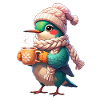 Winterkörniger Vogel Schal