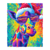 Giraffe Christmas Portrait