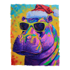 Hippopotamus Christmas Portrait