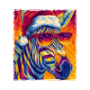 Zebra Christmas Portrait