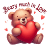 Teddybär mit Herz für Liebende