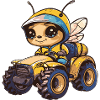 Bee Tractor Farmer