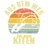Kiting Kiter Surfer Surfeur Rétro