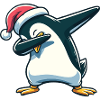 Dabbing Christmas Penguin Dab Christmas