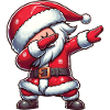 Dabbing Christmas Santa Claus Dab Christmas