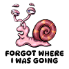 L’escargot rose a oublié où j’allais