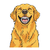 Cheerful Golden Retriever - Dog Lover