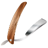 Klassisches Barber Rasiermesser im Retro Stil
