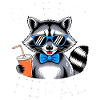 Cute but Feral Raccoon