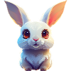 White cuddly bunny