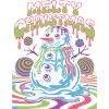 Schmelzender Weihnachtsschneemann