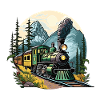 Steam Train Mountain Landscape