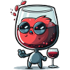 Weinheld mit Sonnenbrille