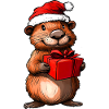 Beaver Christmas / Santa Claus Beaver