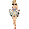 Pin-up en robe d’été