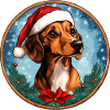 Dachshund Santa Claus