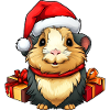 Guinea Pig Christmas / Santa Claus Meers