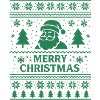 Green Santa Christmas Pattern