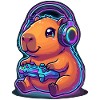 Capybara Gaming Gamer Wasserschwein Zocken