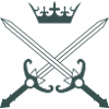Sabre croisé avec couronne