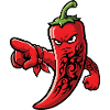 Angry Chili Tribal Spicy Food