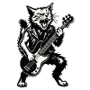 Cat Werewolf Bass Groove
