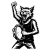 Cat Drummer Storm