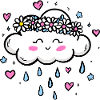 Cloud Wreath Rain Love