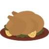 Roasted Turkey with Lemon Garnishes