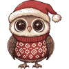 Owl Christmas Xmas