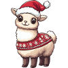 Alpaca Llama Christmas Xmas