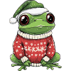 Frog Christmas Xmas