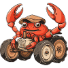 Crab Crab Tractor Farmer
