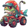 Piranha Fish Tractor Farmer
