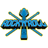 Rock'n'Roll Guitar and Drumsticks 3D Logo